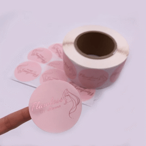 Aangepaste Rol Etiket Stickers Lijm Etiket Weergave