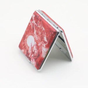 Custom Printed Rectangular Cigarette Box Tobacco Metal Horse Mouth Box Cigarette Packaging Tin Box Pack Sample