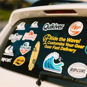 Custom Car Sticker Printing Temporary License Plate Sticker Detail