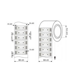 Pressure Resistant FID UHF Laundry Tag U CODE Industrial Laundry Management Fabric Management WashingTags Labels Sticker Detail