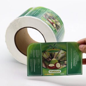 カスタムUV耐性ステッカーの利点とロール梱包食品粘着ラベルの用途 パックサンプル