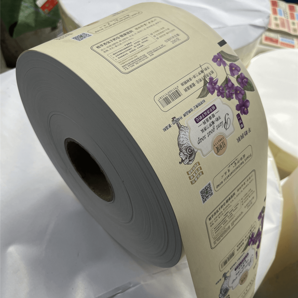 customized printing Soap Packaging Film with wax folding wrapper paper for soap