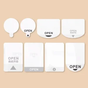 Custom Colorful Waterproof Resealable Adhesive Seal Sticker For Packaging Wet Tissue Labels And Wet Wipes Application Detail